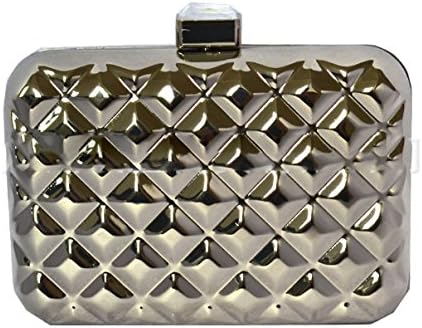 Keepinmind Women's Embossed Relationship Clutch Bag Silver One Size