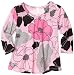 Love U Lots Baby-girls Infant Gathered Neck Tunic With Poppy Print, Pink/Grey, 24 months