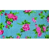 Extra Thickness Coir Antique Roses Coconut Fiber Novelty Doormat - 1'6
