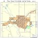 Street & Road Map of Crete, Nebraska NE - Printed poster size wall atlas of your home town