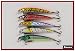 Lot of 5 Shallow Diving 4.3" Fishing Lure Minnow Crankbaits for Northern Pike, Walleye, and Largemouth Bass