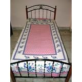 Thanks Giving Indian Bedding Off White Pink Camel Print Bed Cover Cotton Bedroom Decor Twin Size 60x85 Inches Free Shipping