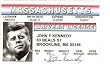 John F. Kennedy Fake Drivers License