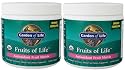 Fruits Of Life - Whole Food Supplement, Antioxidant by Garden of Life Powder (2 Pack) - IMPROVED FORMULATION