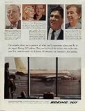 51sx5o7gnDL. SL160  William Flynn of the Boston Globe, Walton and Richard Tregaskis, author team, Albert D. Hughes of The Christian Science Monitor, and Lucia Lewis of the Chicago Daily News featured in Boeing 707 ad ..... 1957 Boeing 707 ad, A0995