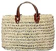 Moroccan Straw Summer Beach / Shopper / Tote Bag 14"x10"x5"
