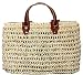 Moroccan Straw Summer Beach / Shopper / Tote Bag 14"x10"x5"