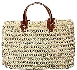 Moroccan Straw Summer Beach / Shopper / Tote Bag 14"x10"x5"