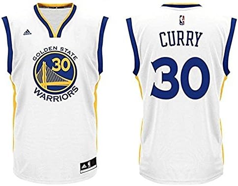NBA Stephen Curry #30 Golden State Warriors Jersey,White,Medium