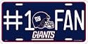 New York Giants METAL LICENSE PLATE NEW SIGN #1 FAN-