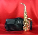 Maybach Alto Saxophone - Rose Brass with Gold Keys w Deluxe Convertible Case, Accessories and 2 Year Warranty - B000JII26W