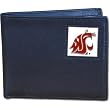 Washington St. Cougars Leather Bi-fold Wallet