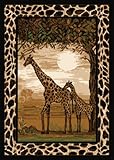 Home Dynamix Area Rugs: Zone Rug: 7537 Ebony Giraffe