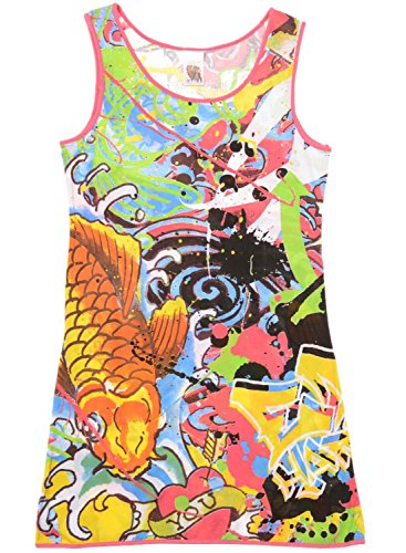 Ed Hardy Kids Big Girls' Graphic Tunic Dress