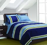 Beverly Hills Polo Club Justin Twin/TXL 5-Pieces Comforter Set, Multi