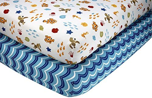 Disney Nemo Wavy Days 2 Piece Sheet Set
