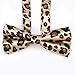 TopTie Unisex Bow tie Leopard Spotted Tan & Black Bowtie