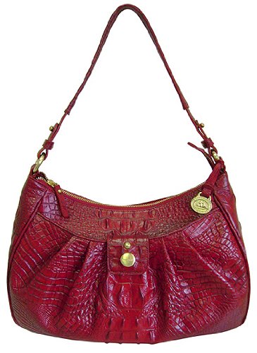 brahmin mallory red crocodile bag  more detail click!