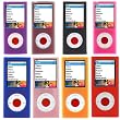 Rubber Silicone Soft Skin Cover Cases ( Orange + Clear + Blue + Pink + Black + Smoke + Purple + Red ) for Apple iPod Nano 4th Generation Chromatic 8GB 16GB
