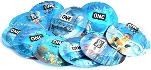 ONE Pleasure Plus The New Shap of Pleasure for Maximum Pleasure Lubricated Latex Condoms Bulk - 12 Latex Condoms