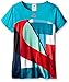 adidas Performance Girls Adizero Tee, Aqua, Medium