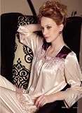 Women's Classic Long Sleeve Full-length Sleepwear Set