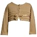 Bonnie Jean Little Girls 4-6X GOLD LUREX BOW FRONT SWEATER KNIT Special Occasion Holiday Party CROP BOLERO SHRUG JACKET SWEATER-5 BNJ-3574X-X33574