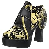 Funtasma By Pleaser Women's Exotica-60 Ankle Boot,Black/Gold PU,7 M US