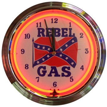 Rebel Gas Neon Clock