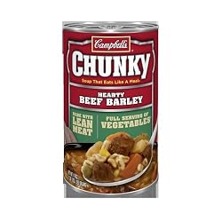 Campbell's Chunky Hearty Beef Barley, 19-Ounce Cans (Pack of 12)
