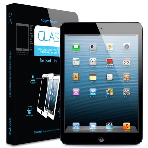 SPIGEN SGP GLAS Premium Tempered Screen Protector for iPad mini - Black (SGP10125)