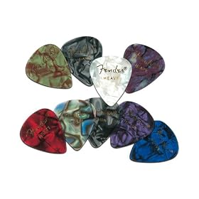 Fender Premium Celluloid Pick Pack: Abalone (12 Units) Medium