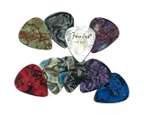 Fender 351 Premium Celluloid Guitar Picks, 12 Pack, Abalone, Heavy