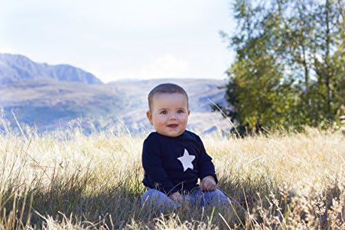 Three Bags Full Baby Merino Wool Set Star Printed Top and Striped Pants