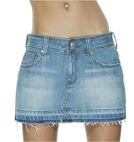 Forplay Distressed Jean Skirt