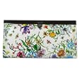 Vintage Floral Print Wallet in White'