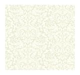 York Wallcoverings American Legacy PD1134 Acanthus Damask Wallpaper, Pearly Oyster/Matte White