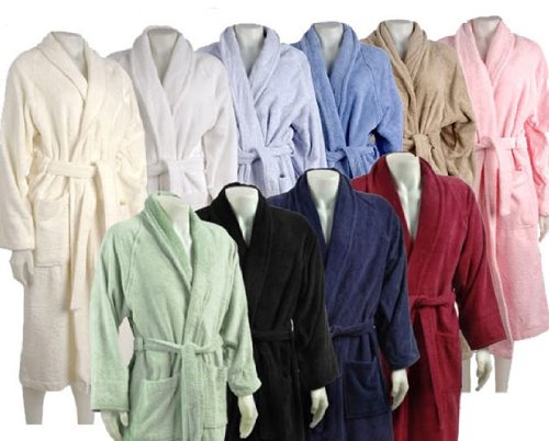 Superior Unisex Egyptian Terry Cotton Bath Robe