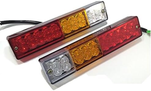 20 stations LED tail lamp turn signal angle type 12V left and right set of 2 waterproof truck trailer forklift for light parts general-purpose