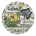 Gather Garden Butterfly Daisy Flower Stepping Stone