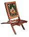 Rajrang Beautiful Brown Wood Chair Camel Hand Painted RS.5694.00