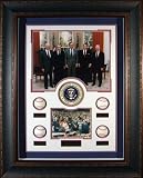 Former U.s. Presidents - Signed & Framed Baseball Display