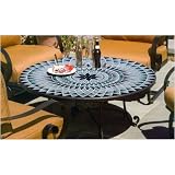 Alfresco Home 21-0412 Star Julip 42 Inch Round - Solid Top Chat Table