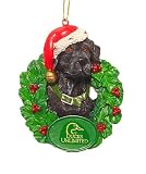 Ducks Unlimited Black Labrador Retriever Christmas Ornament #DUO133
