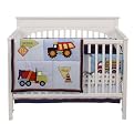 Bedtime Originals Wiggle Wagon 4-Piece Baby Crib Bedding Set - Blue