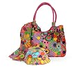 Wild Child Flowered Beaded Beach Bag with Sarong and Hat