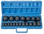 Grey Pneumatic Corp 1319 1/2'' Drive Standard Length Fractional Master Set - 19 Piece
