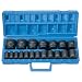 Grey Pneumatic Corp 1319 1/2'' Drive Standard Length Fractional Master Set - 19 Piece