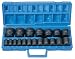 Grey Pneumatic Corp 1319 1/2'' Drive Standard Length Fractional Master Set - 19 Piece