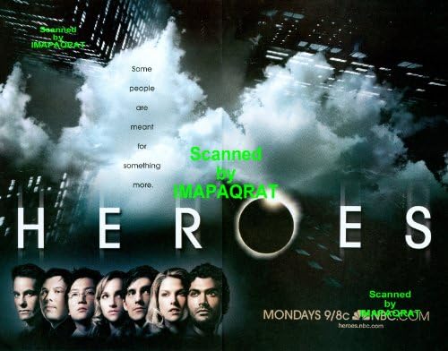 HEROES Premier: NBC Season 1: Double Sized, 2 Page Middle Ad; Great Original Photo Print Ad